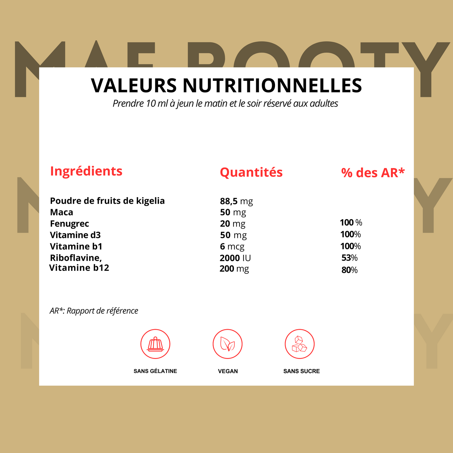 Sirop prise de poids+